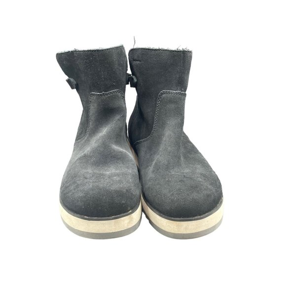 Merrell Womens Juno Bluff Boot Womens 7 Black Suede J001546 Waterproof Snow Flat - Picture 2 of 7